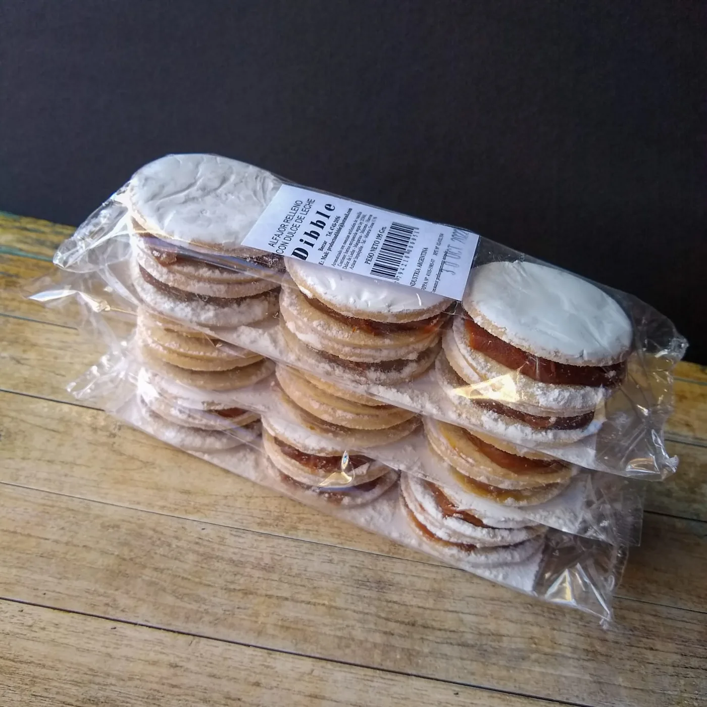 Pack de alfajores clásicos x3 envasados, Dibble