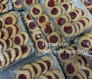 Pepas con dulce de membrillo, Dibble