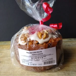 Torta galesa envasada con frutas y nueces, Dibble